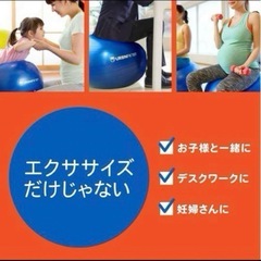 バランスボール ストレッチヨガ 65cm エクササイズ 宅トレ デスクワークの画像