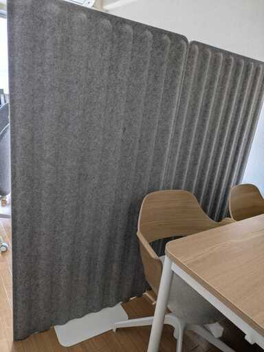 ★美品　自立タイプ用パーテーション IKEA EILIF　２つ