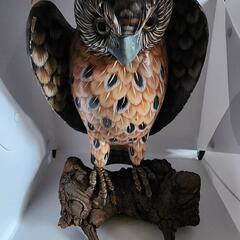決まりましたフクロウ置物　鳥　オブジェ　置物　フクロウ