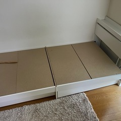 シングルベッドサイズ ベッドフレーム 引き出し収納付き