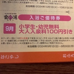 温泉　クーポン　3枚の画像
