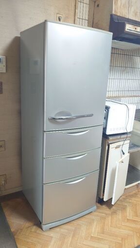 好評完売御礼『☆冷えます☆うれしい355㍑』サンヨウノンフロン冷凍冷蔵庫 【SR-361P（S）形】