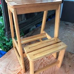 　木製　ステップ台　