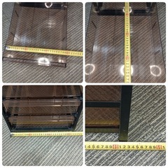 ★［八4774］steel  wood  書類棚　収納ケース   6段　外形寸法　幅325㎜  奥行430㎜  高さ620㎜  引き出し内側寸法  290X395㎜   高さ85㎜ の画像