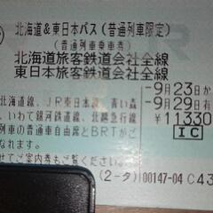 【引き取り先決定】北海道　東日本パス