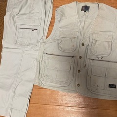 値下げします！👨‍🏭作業着上下　Lサイズ　ベージュ