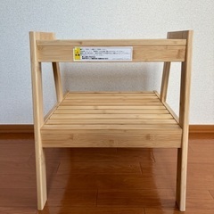 無印良品　竹材の踏み台(組み立て済み)の画像