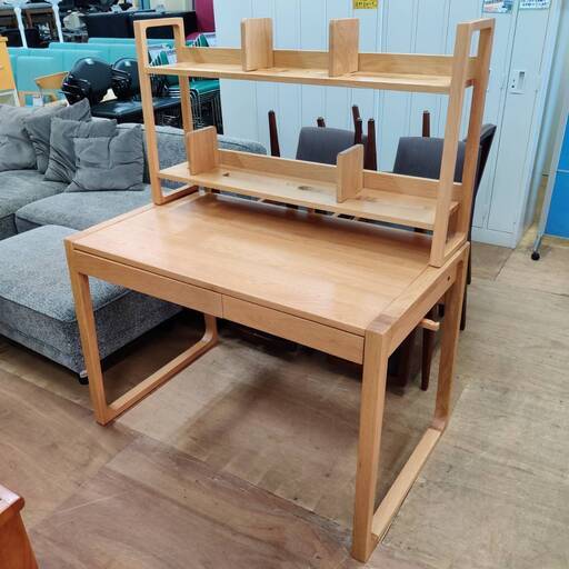 【愛品倶楽部柏店】ACTUS (アクタス) デスク&ハイシェルフ FOPPISH 幅110cm ナチュラルテイスト