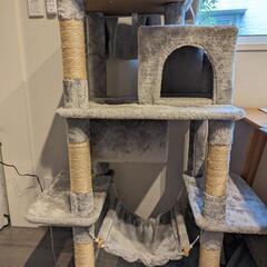 猫タワー　グレー　ペットベッド