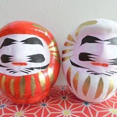 【未使用】縁起物 だるま 大・中・小の4セットの画像