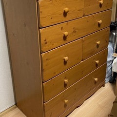 【中古品】洋服箪笥 タンス 衣装タンス ドレッサー 洋服収納 