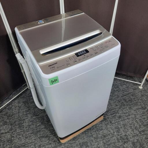 ‍♂️h060927売約済み❌7070‼️配送設置は無料‼️最新2022年製✨Hisense 7.5kg 洗濯機 インバーター付き静音モデル