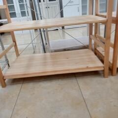 ★ジモティ割あり★  ハンガーラック ブラウン H86×D50×W75.5 クリーニング済み OJ5916の画像