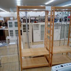 ★ジモティ割あり★  ハンガーラック ブラウン H86×D50×...