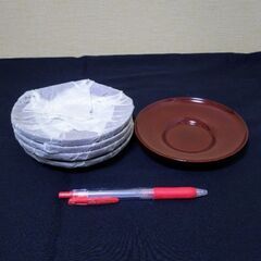 【未使用】漆塗り小皿5枚セット  漆器の画像
