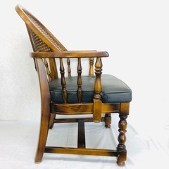 ②カリモク オールドカリモク コロニアル チェア レトロの画像