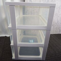 ★未使用品★ アイリスオーヤマ 3段 チェスト W-543 収納ボックス 収納ケース 衣装ケース タンスの画像