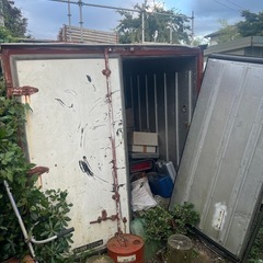 お譲り先決まりました。アルミコンテナ　ジャンク品の画像