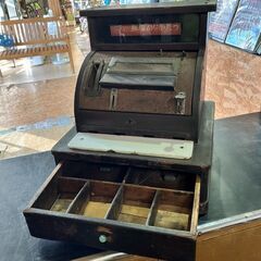 【愛品館 市原店】】✔店頭取引限定✔昭和レトロ　戦前　カガミタニレヂスター　木製レヂスターの画像