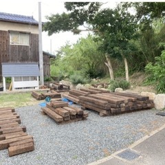 【中古枕木販売】木材、DIY、庭、植物、ロックガーデン、アンティーク、レトロ好きな方の画像