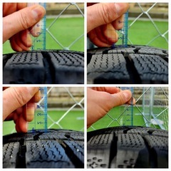 【2023年製、9-10分山】スタッドレスタイヤホイールセット185/65/R15の画像