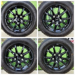 【2023年製、9-10分山】スタッドレスタイヤホイールセット185/65/R15の画像
