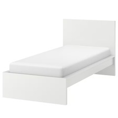 【本日連絡なければ捨てます】IKEA ベッドシングル　白