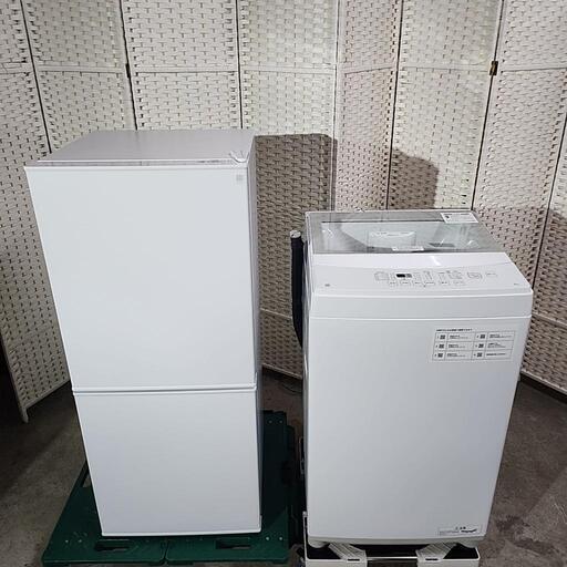 【売却済】ニトリ 2022年製　2ドア冷蔵庫NグラシアNTR-106WH + 6kg全自動洗濯機NTR60 セット売り