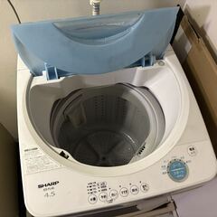 洗濯機　シャープ　4.5kg  0円自取 の画像
