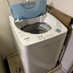 洗濯機　シャープ　4.5kg  0円自取 