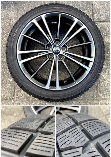 ◆17インチ 4本セット 純正 アルミホイール トヨタ 86 ZN6 スバル BRZ ZC6 スタッドレスタイヤ 215/45R17 ヨコハマ ハチロク PCD100 5H
