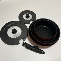 ★お取引決定★ サーモス　取っ手の取れる鍋・フライパン7点セットの画像