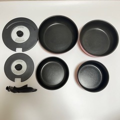 ★お取引決定★ サーモス　取っ手の取れる鍋・フライパン7点セットの画像