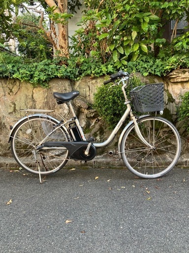 程度の良い中古バッテリー付き/自転車店からの出品/パナソニック電動26インチ/車体は新古車に近い/プロの技術で整備済/防犯登録ok