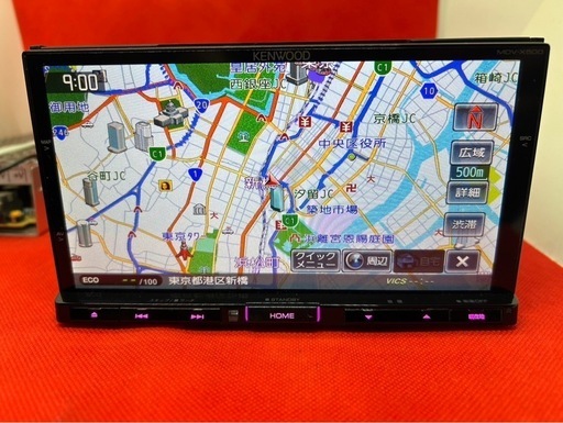 美品⭐︎KENWOOD  フルセグ　MDV-X500 新品バックカメラ付フルセット