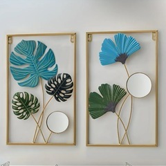 新品♪アイアン　ウォールアート　ウォールデコ　2個セット