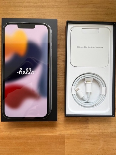 iPhone13 Pro 128GB グラファイト SIMフリー 本体+充電ケーブル+箱 iPhone13 Pro 128GB グラファイト SIMフリー 本体+充電ケーブル+箱