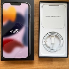 iPhone 13 Pro 128GB 本体＋箱＋ケーブル付き iPhone13 Pro 128GB グラファイト SIMフリー 本体+充電ケーブル+箱