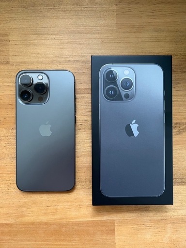 iPhone13 Pro 128GB グラファイト SIMフリー 本体+充電ケーブル+箱