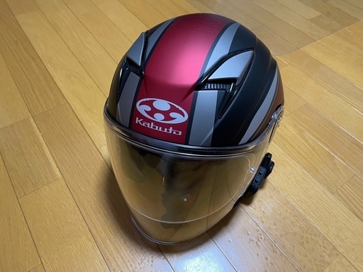 オージーケーカブトバイクヘルメット ジェット EXCEED フラットブラック (サイズ:M) 