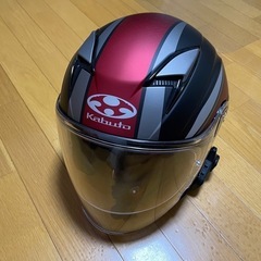 オージーケーカブトバイクヘルメット ジェット EXCEED フラットブラック (サイズ:M) の画像