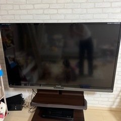 60インチ　SHARP  テレビ＋テレビボードの画像
