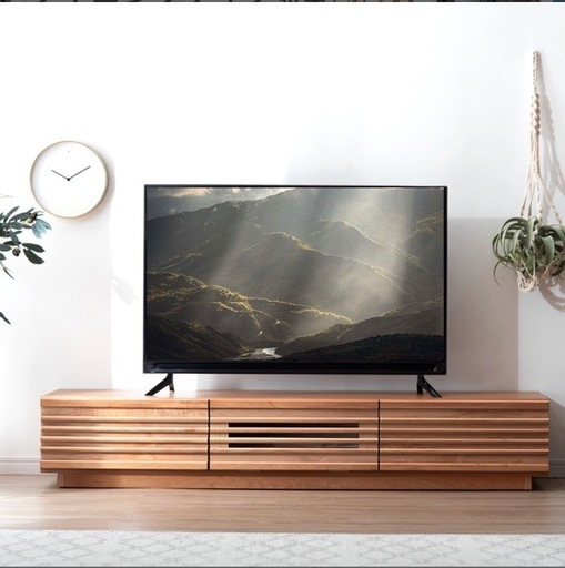 【美品】国産 完成品 ローボード テレビボード  