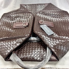 ボストンバッグ PUレザー 大容量 旅行バッグ 男女兼用 タグ付き 未使用新品の画像