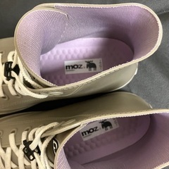 moz キッズレインシューズ 23.0センチ カーキの画像