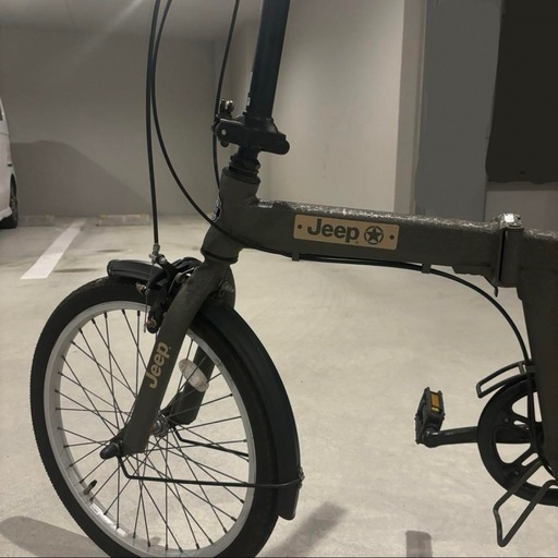 Jeep 折りたたみ自転車 20インチ オリーブ 熊本市直接取引OK 通勤通学 ジープ（Jeep） JE-20G 折り畳み自転車 20インチ 6段変速