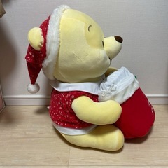 特大 ディズニー くまのプーさん クリスマス ぬいぐるみの画像