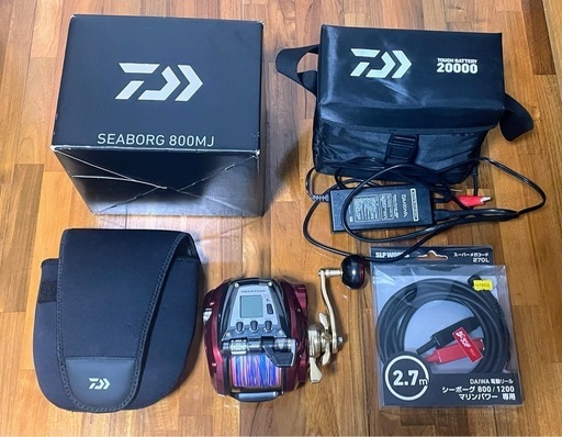 【ダイワ電動リール】シーボーグ800MJ &ダイワ純正バッテリー(釣り具　リール)
