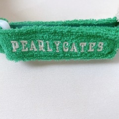 PEARLY GATES パーリーゲイツ グリーン サンバイザー　タオル生地の画像