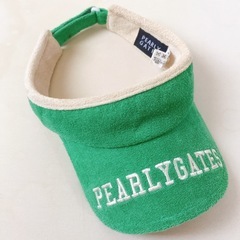 PEARLY GATES パーリーゲイツ グリーン サンバイザー...